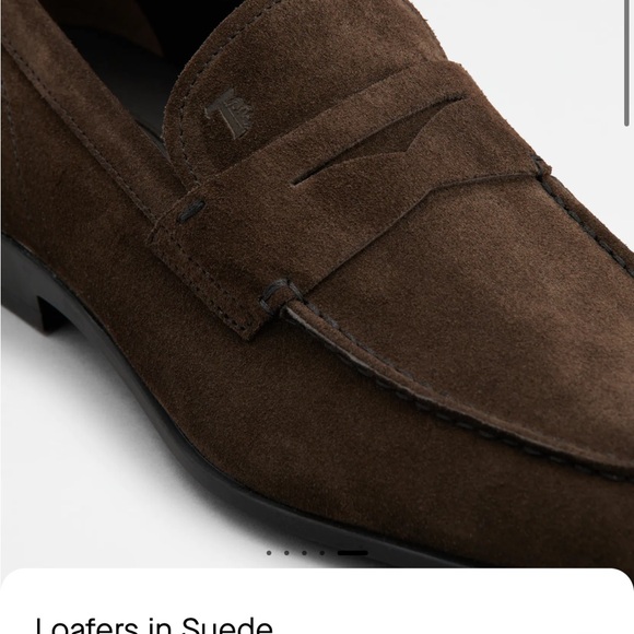 Brown 100% Genuine Suede Loafers - Picture 3 of 3
